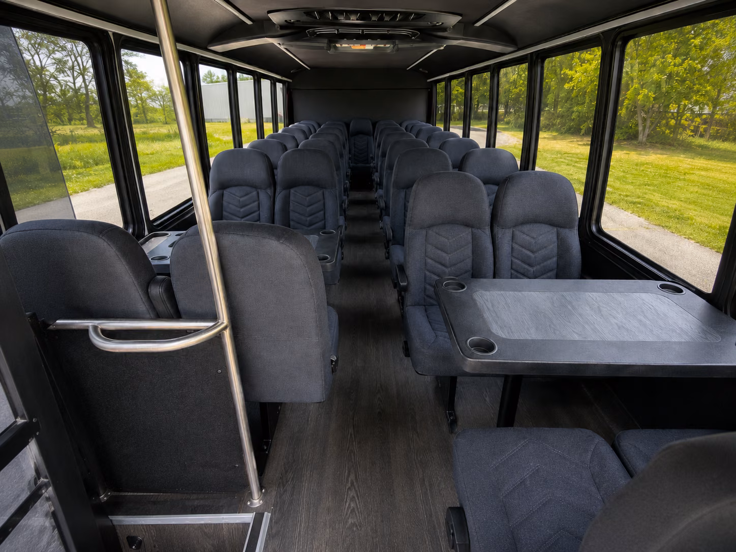 lubbock 18 passenger minibus inside