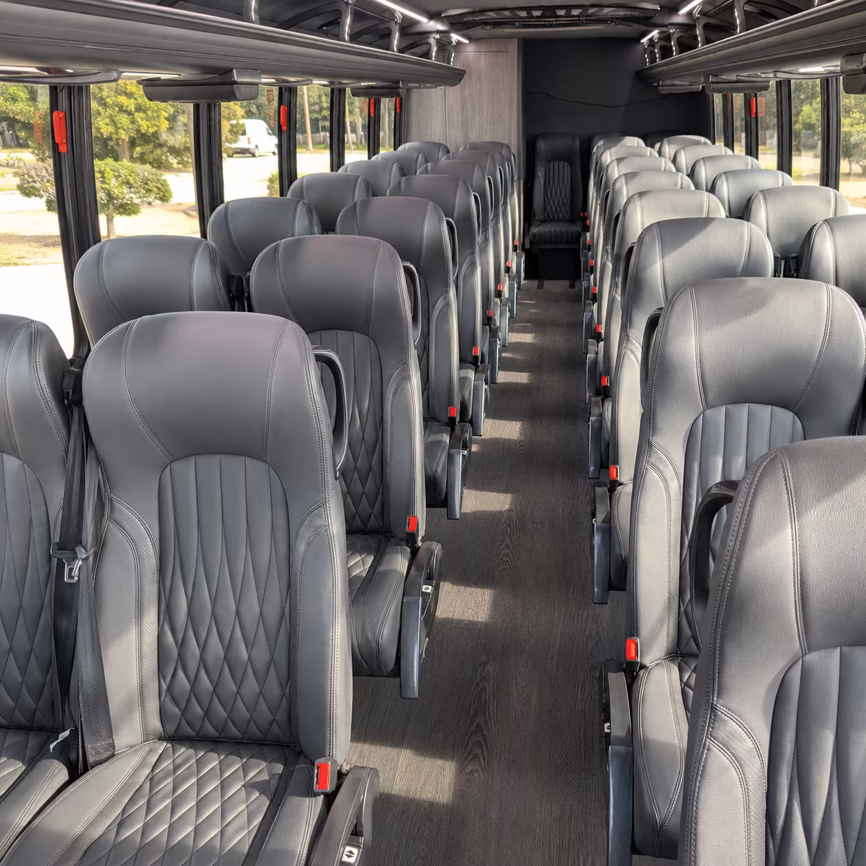 lubbock 25 passenger minibus inside