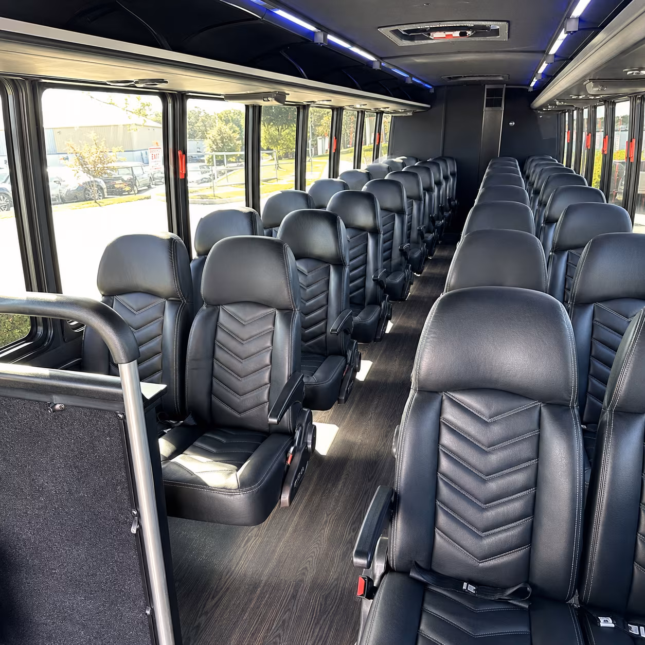 lubbock 25 passenger minibus interior