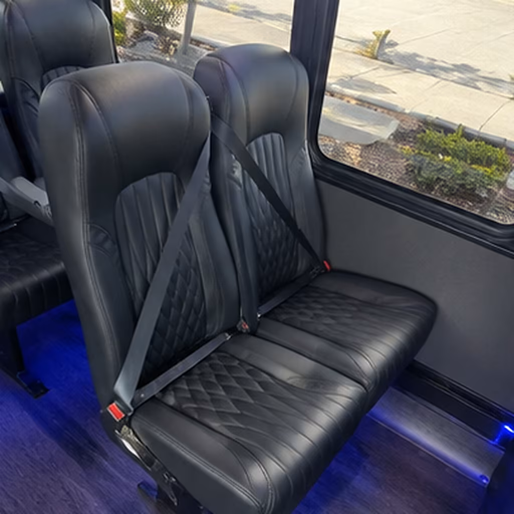lubbock 30 passenger minibus interior