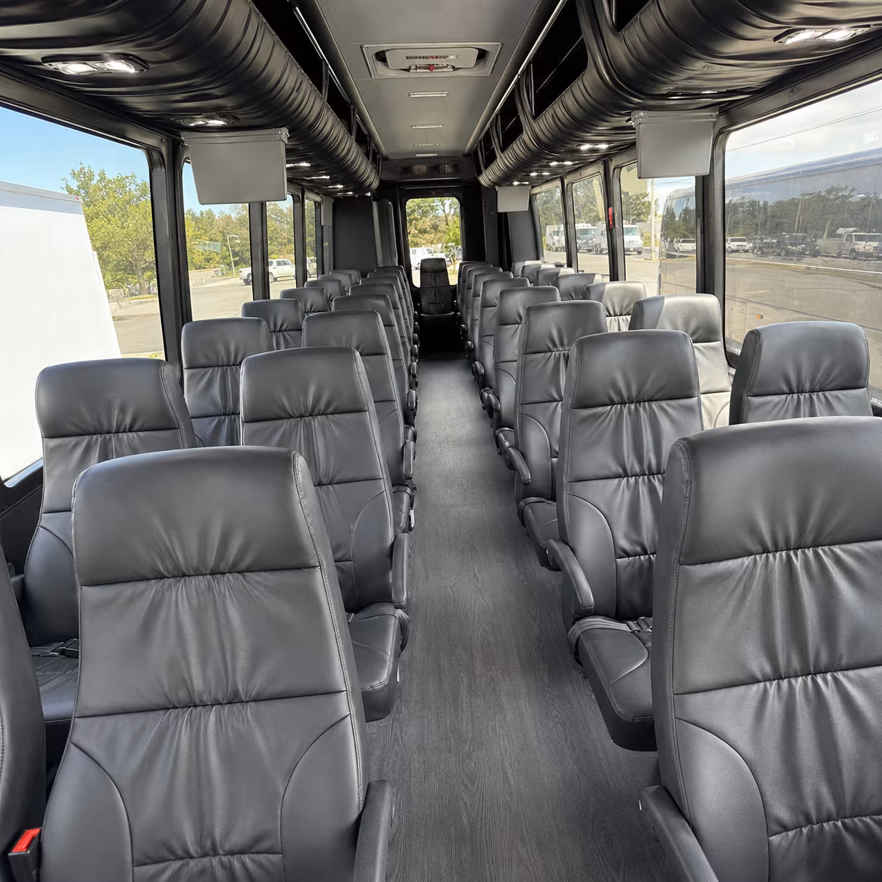 lubbock 35 passenger minibus inside
