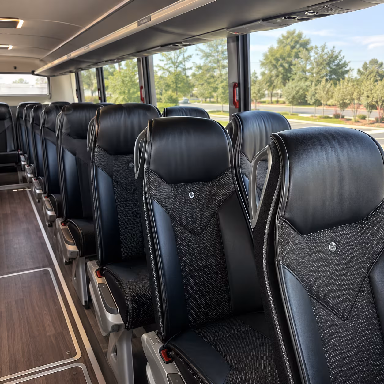 lubbock 45 passenger charter bus interior