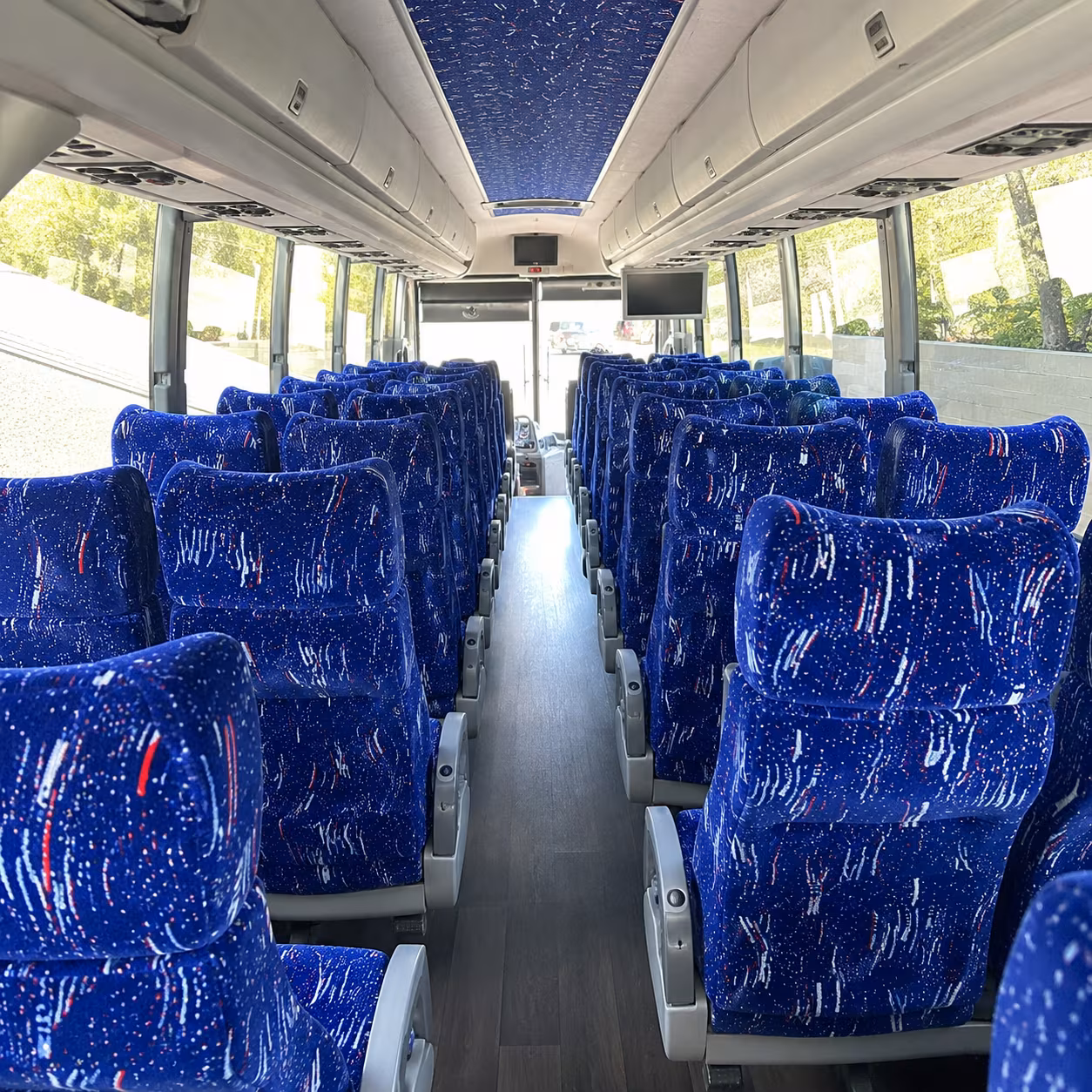lubbock 50 passenger charter bus interior