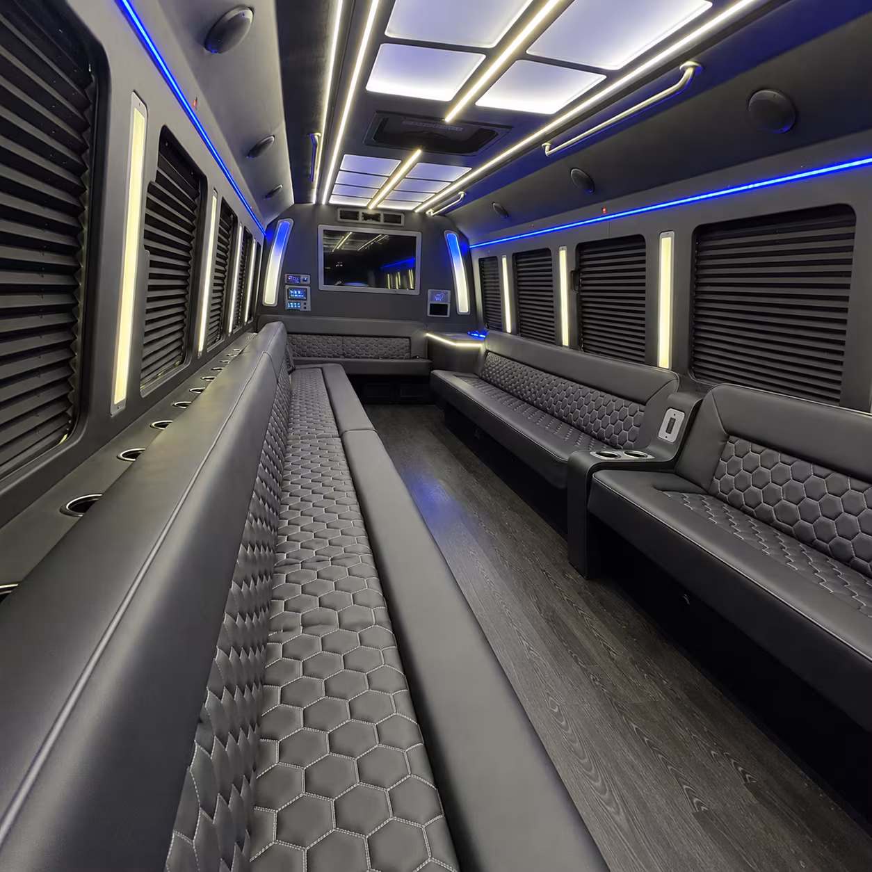 lubbock party bus interior