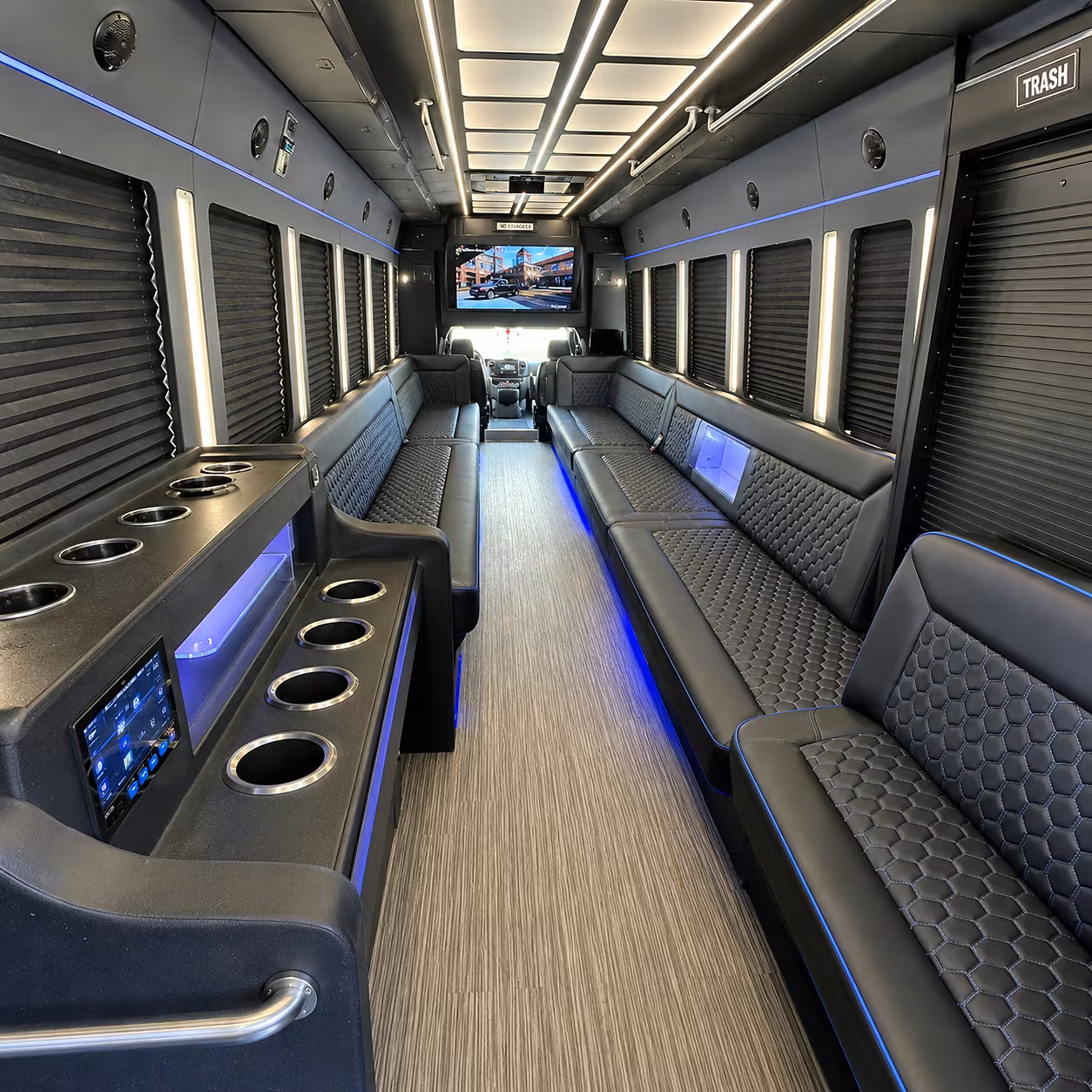 lubbock party buses for milestone birthday bar crawls on broadway street